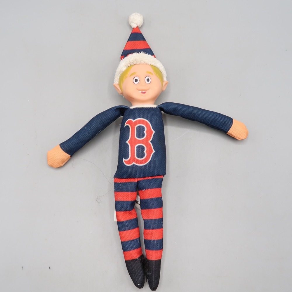 Boston Red Sox Elf Figurines MLB Baseball Holiday Collectibles Toy Plush